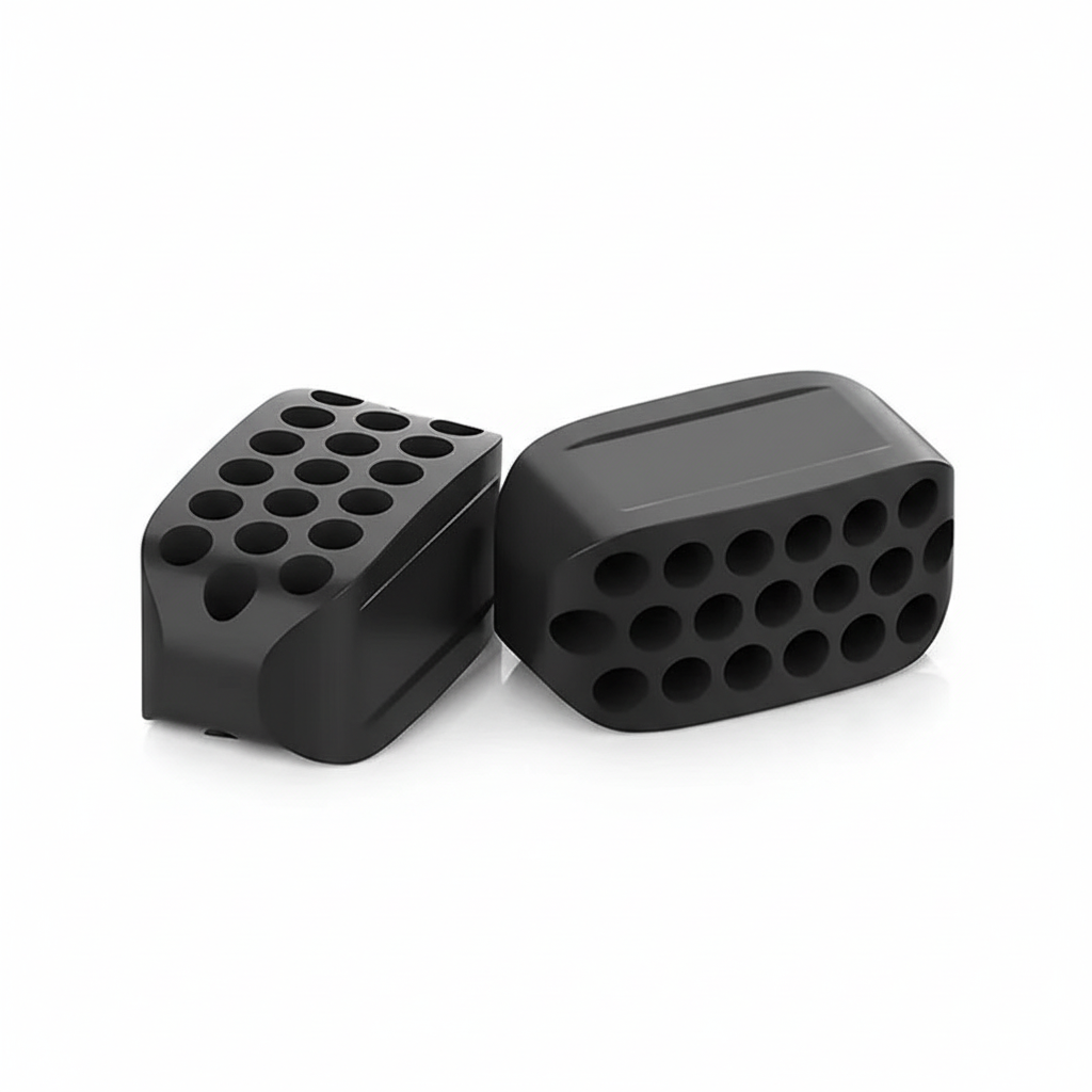 2 schwarze Jaw Exerciser