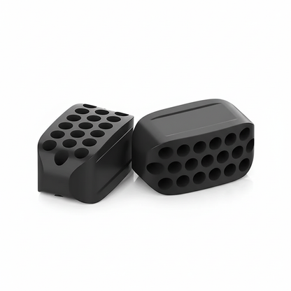 2 schwarze Jaw Exerciser