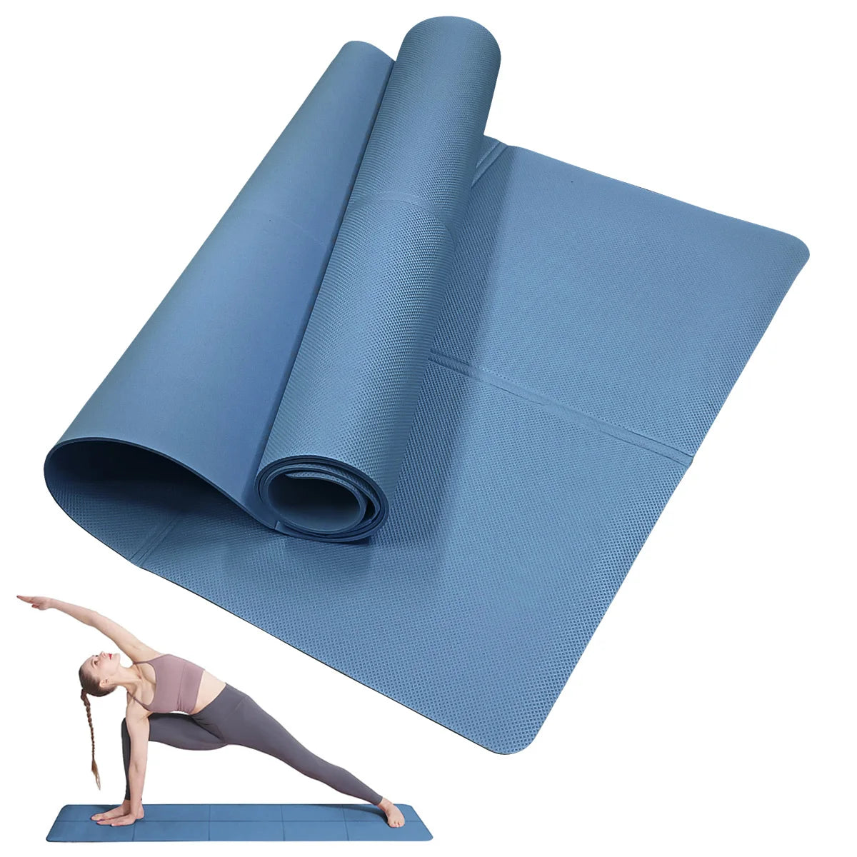 Fitvexa 4 mm EVA Yoga Matte – Rutschfeste Fitness- & Pilates-Matte für Zuhause Fitvexa