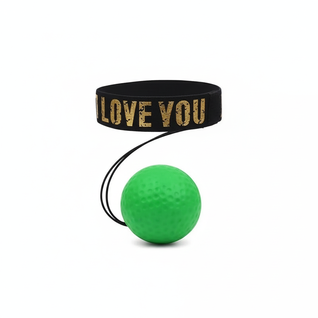 Boxing Speed Ball grün auf weißem Hintergrund